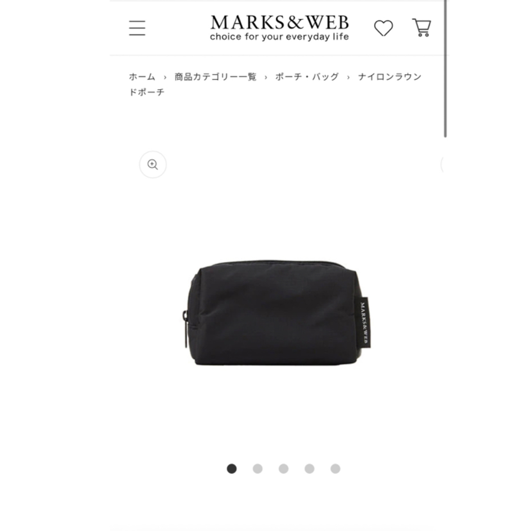 MARKS&WEB(マークスアンドウェブ)のMARKS&WEB ナイロンポーチSサイズ レディースのファッション小物(ポーチ)の商品写真