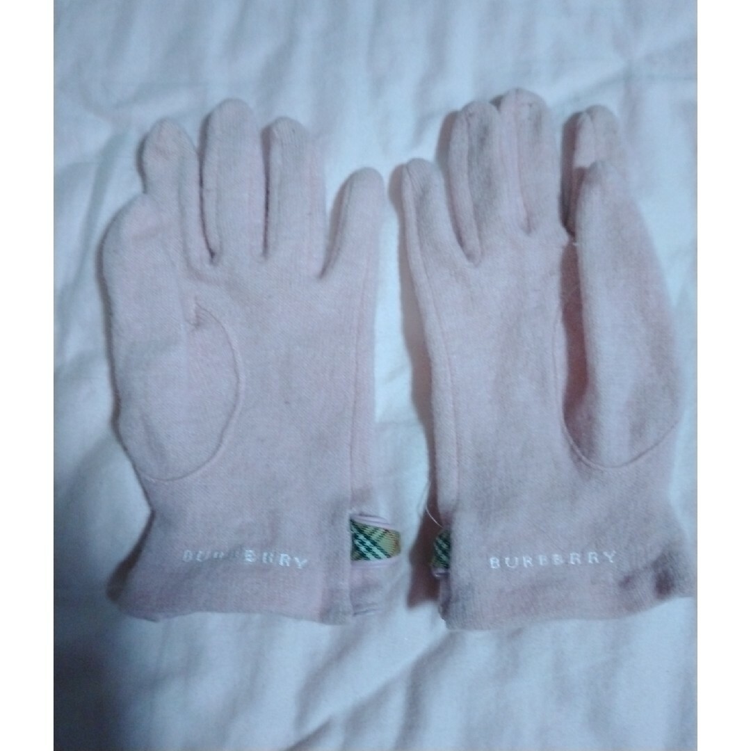 BURBERRY(バーバリー)のバーバリーBURBERRYのピンク色手袋 レディースのファッション小物(手袋)の商品写真