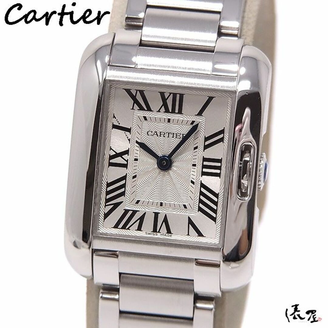 Cartier(カルティエ)の【OH済/仕上済】オーバーホール済 カルティエ タンクアングレーズ SM 極美品 レディース Cartier 時計 腕時計 中古【送料無料】 レディースのファッション小物(腕時計)の商品写真