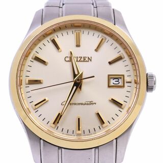 シチズン(CITIZEN)のザ・シチズン THE CITIZEN クロノマスター クォーツ メンズ 腕時計 18K/チタン ゴールド文字盤 A660-T006906(腕時計(アナログ))