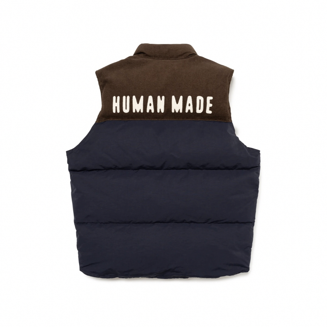 HUMAN MADE(ヒューマンメイド)のHuman made REVERSIBLE DOWN VEST L メンズのジャケット/アウター(ダウンベスト)の商品写真