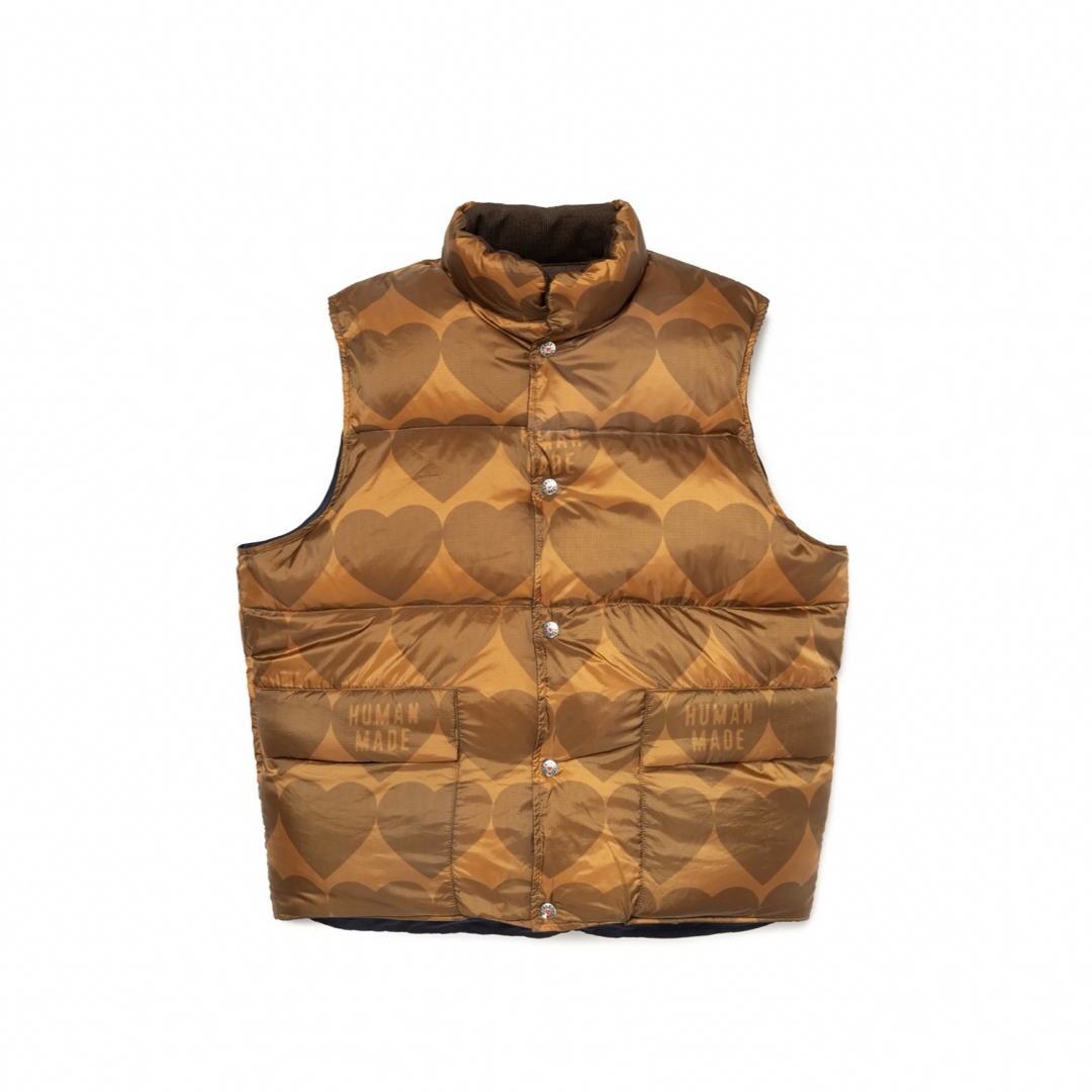 HUMAN MADE(ヒューマンメイド)のHuman made REVERSIBLE DOWN VEST L メンズのジャケット/アウター(ダウンベスト)の商品写真