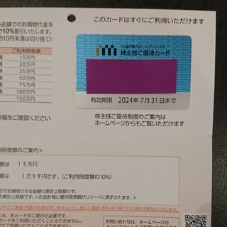 イセタン(伊勢丹)の三越伊勢丹  株主優待カード  限度額15万円  匿名配送(ショッピング)