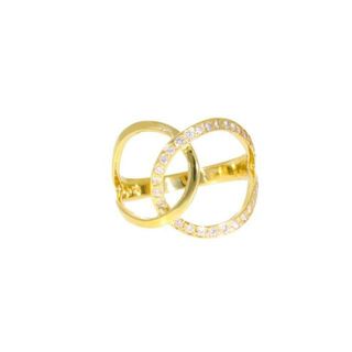 br> Ｋ18ダイヤリング0．34ｃｔ///#13.5リング/Aランク/75【中古】の