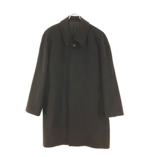 ▼▼ROCHI INDIVIDUAL ロッチ  メンズ ステンカラーコート カシミアコート 上質メルトンウール A-175 ブラック(ステンカラーコート)