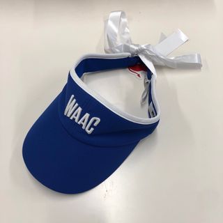 【新品】WAAC サンバイザー　バックリボン付き(ウエア)