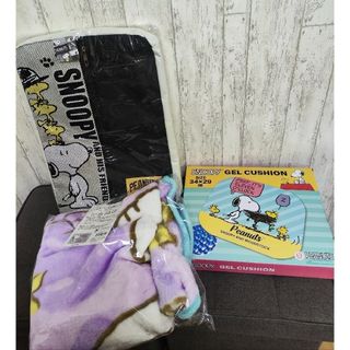 スヌーピー(SNOOPY)のスヌーピー3点セット リュック+マイヤーひざ掛け/ブランケット+ゲルクッション(その他)