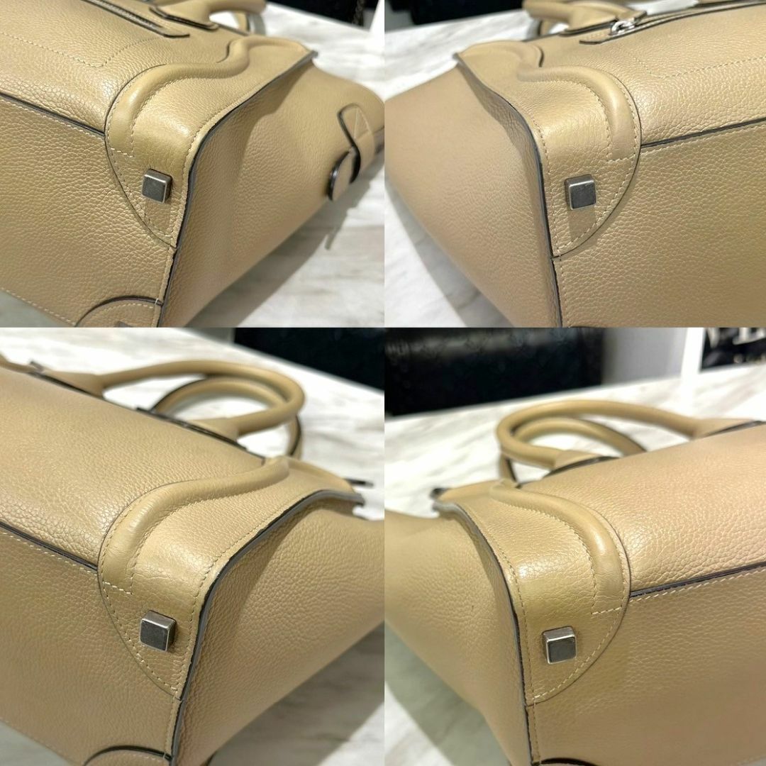 CELINE - セリーヌ ラゲージ マイクロ ハンドバッグ デューン CELINE - セリーヌ ラゲージ マイクロ ハンドバッグ デューン