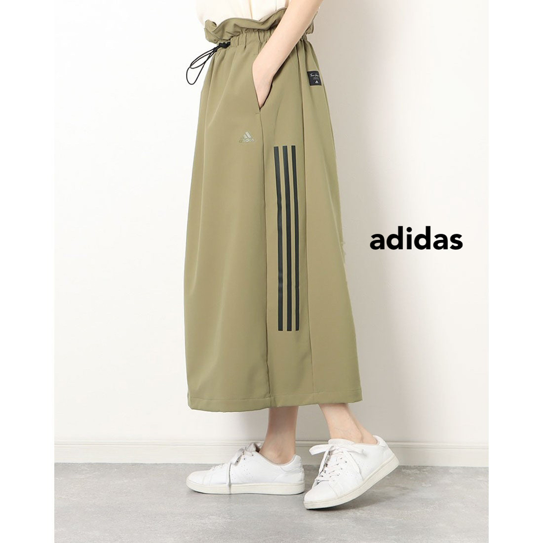 adidas(アディダス)のadidas ルーズフィット　ライトウーブンスカート　サイズL レディースのスカート(ロングスカート)の商品写真