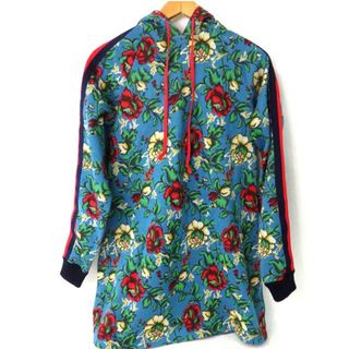 GUCCI グッチ/花柄マルチカラーワンピース/赤×青#XS/493496/XS/グッチ/Aランク/84【中古】(ミニワンピース)