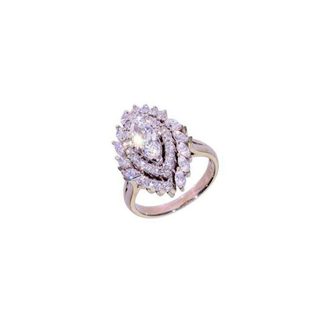 ◎PT900ダイヤリング0.666/0.90ct/#10/リング/Aランク/59【中古】 レディースのアクセサリー(リング(指輪))の商品写真