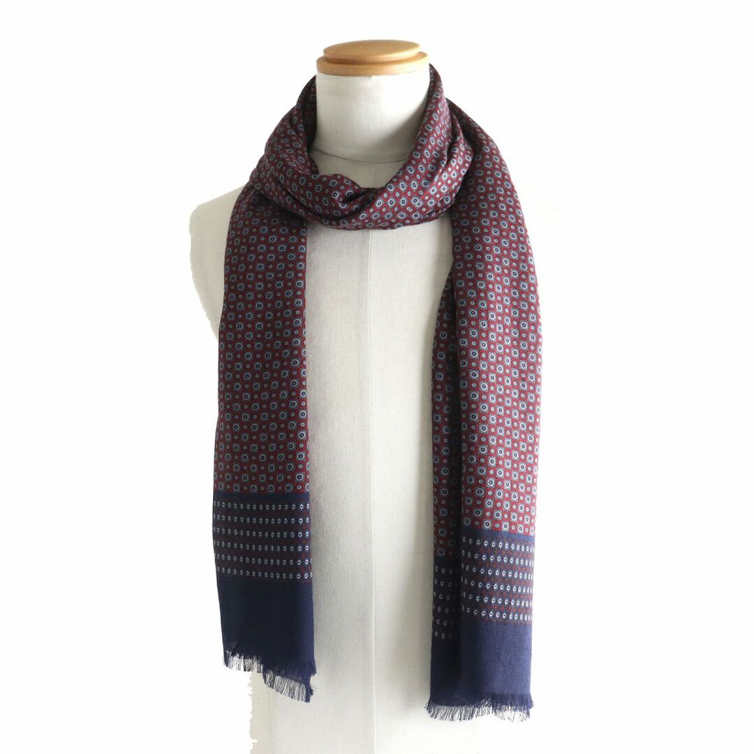LORO PIANA - 極美品△Loro Piana ロロピアーナ 総柄デザイン カシミヤ