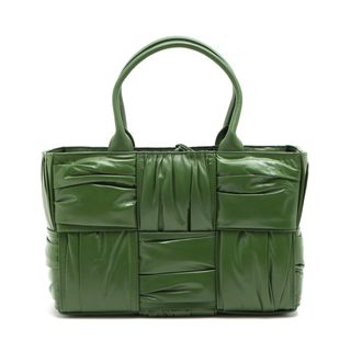 ボッテガヴェネタ(Bottega Veneta)のボッテガヴェネタ ザ アルコトート レザー  グリーン レディース ハンド(ハンドバッグ)