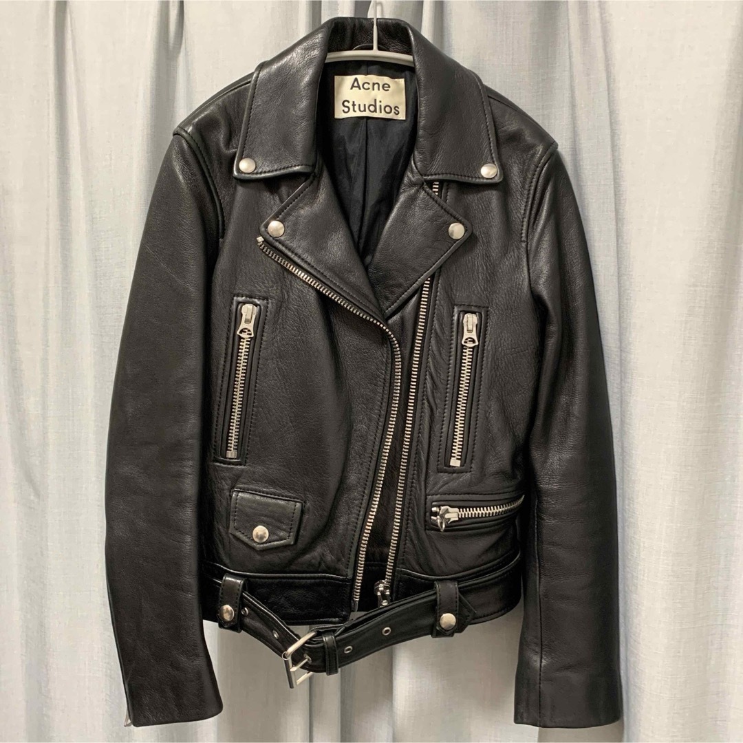 Acne Studios - Acne Studios Mock ライダースジャケット レザー