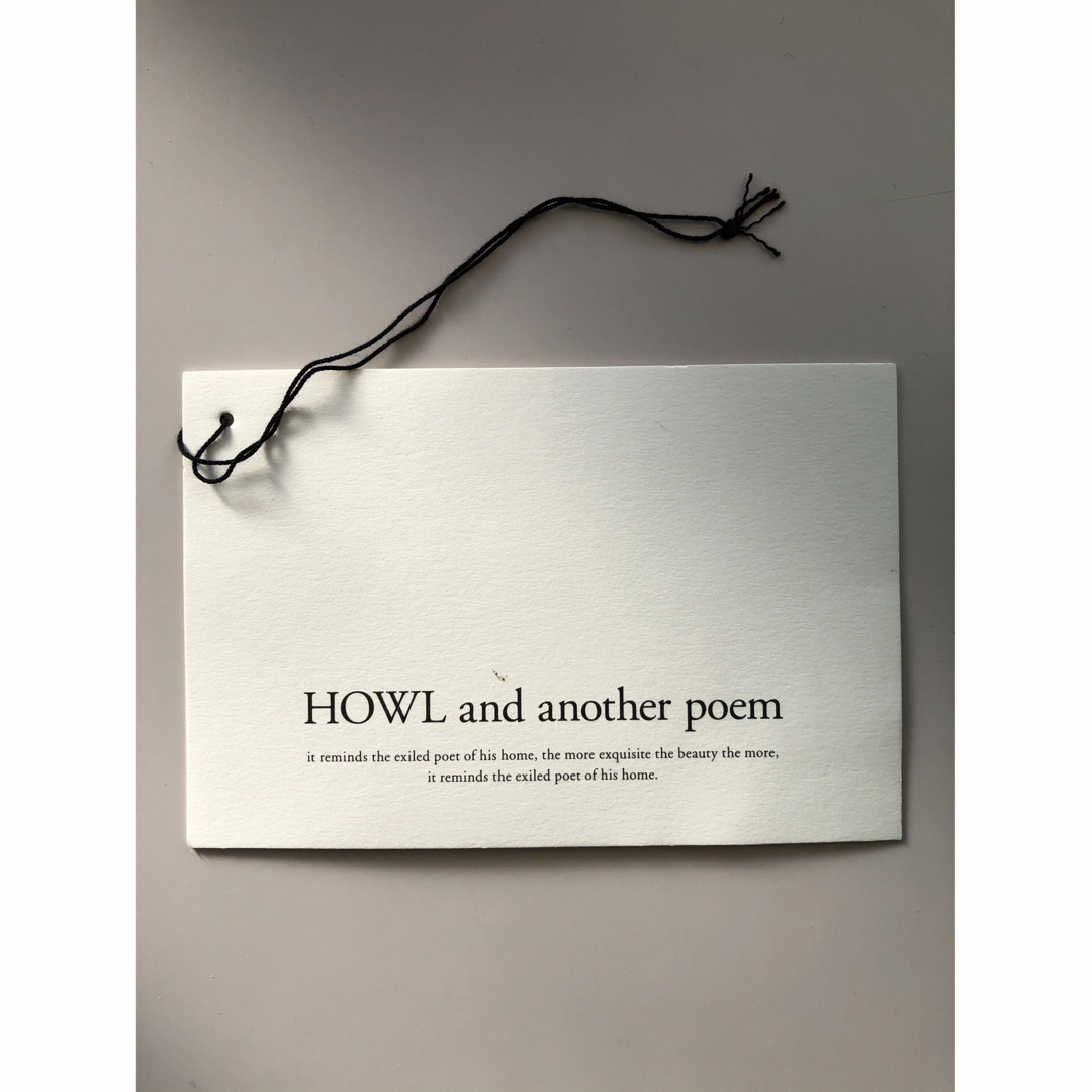 HOWL and another poem - HOWL ハウル ピーコート ローレンスサリバン 