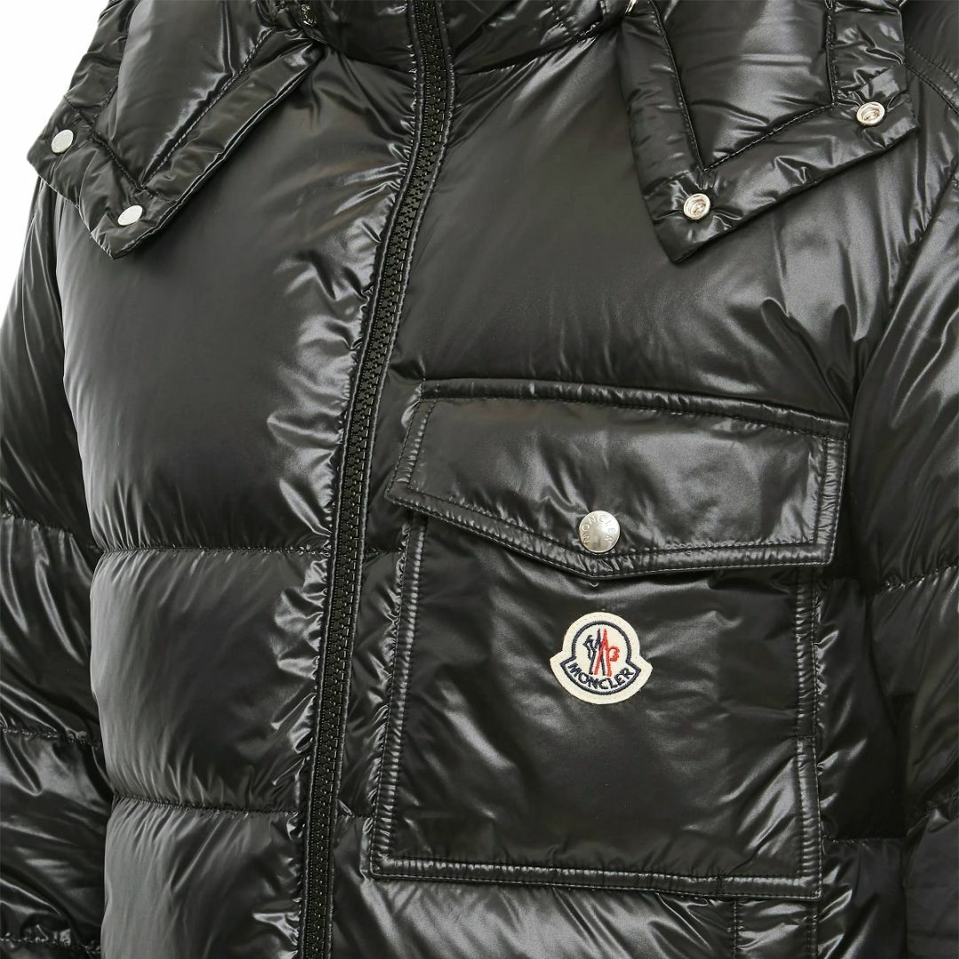 MONCLER(モンクレール)の送料無料 MONCLER モンクレール WOLLASTON 1A00001 595ZZ ブラック ダウンジャケット ブルゾン size 1 メンズのジャケット/アウター(ダウンジャケット)の商品写真