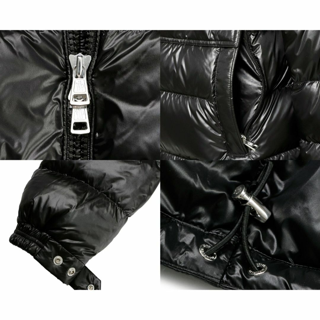 MONCLER(モンクレール)の送料無料 MONCLER モンクレール WOLLASTON 1A00001 595ZZ ブラック ダウンジャケット ブルゾン size 1 メンズのジャケット/アウター(ダウンジャケット)の商品写真