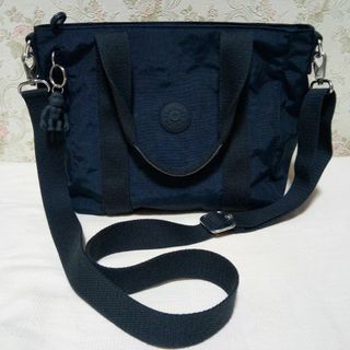 キプリング(kipling)のキプリング Kipling 2way ショルダーバック トートバッグ ネイビー(ショルダーバッグ)