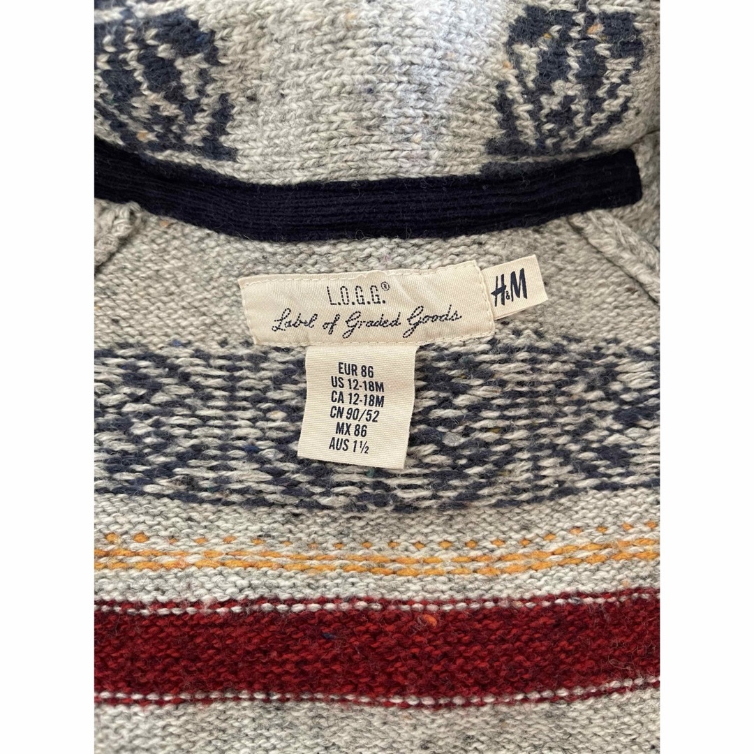 H&M(エイチアンドエム)のH&M カウチン セーター 80 キッズ/ベビー/マタニティのベビー服(~85cm)(ニット/セーター)の商品写真