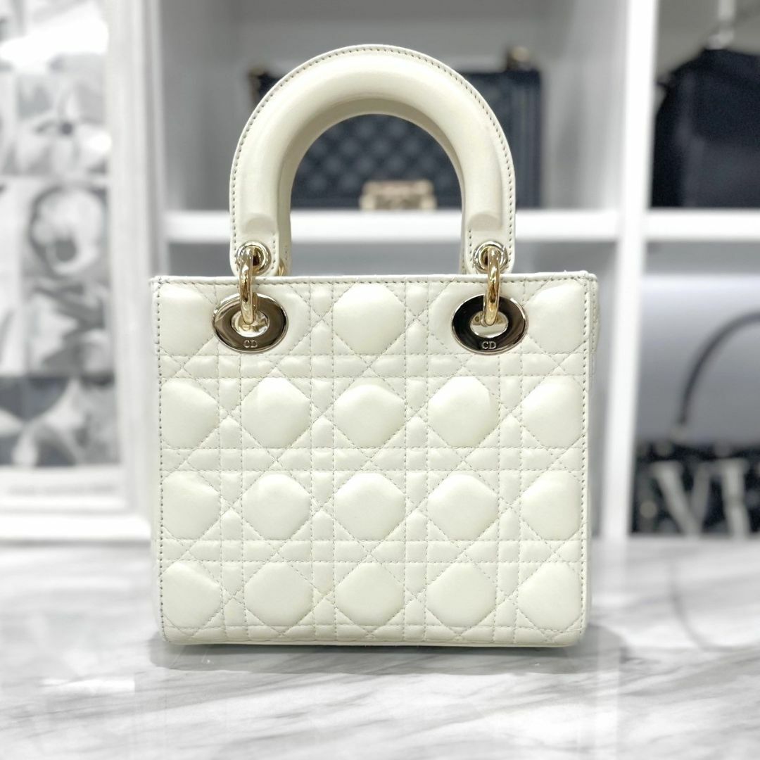 正規品Dior ディオール レディーディオール 白 ホワイト - ショルダー 正規品Dior ディオール レディーディオール 白 ホワイト - ショルダー