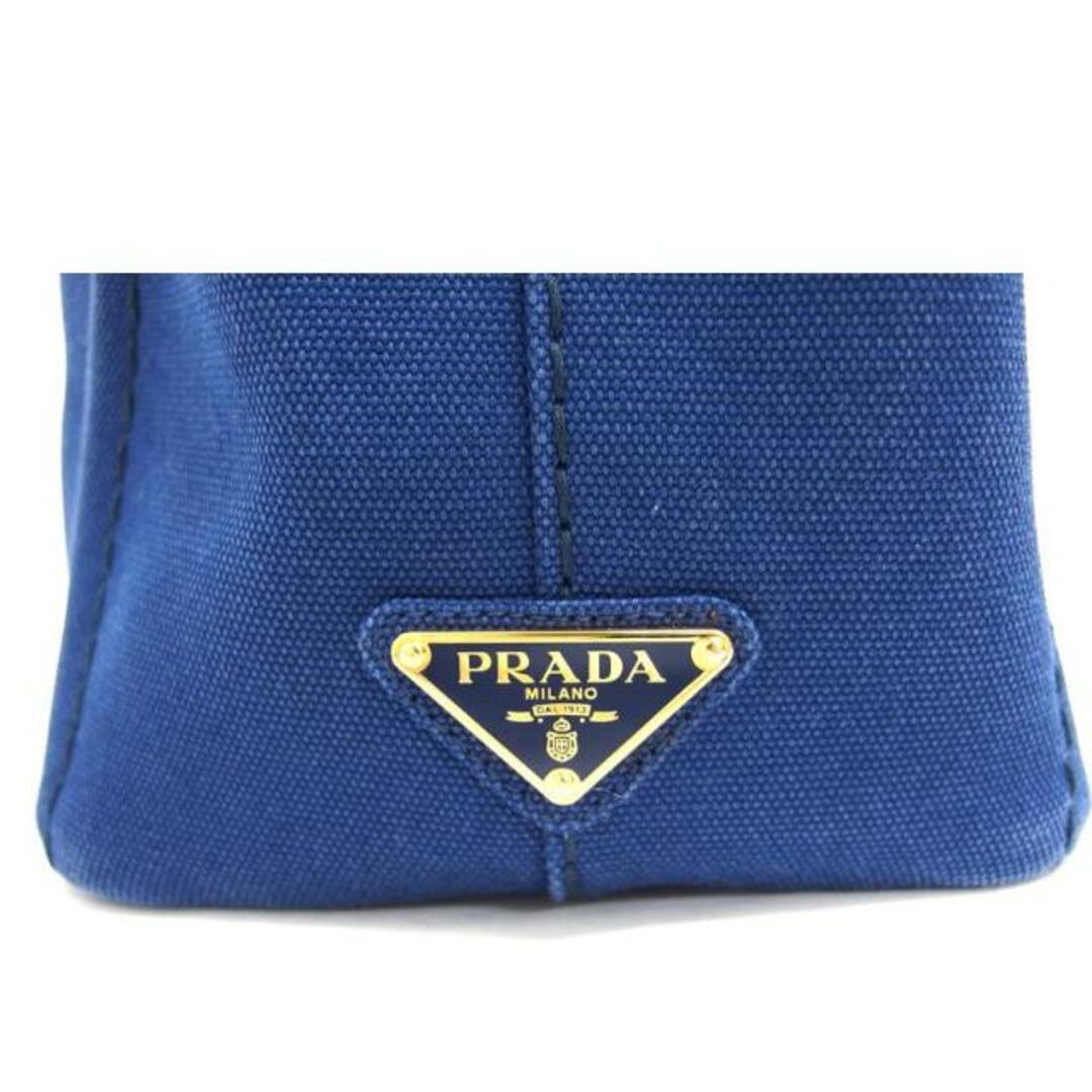 PRADA プラダ ショルダーバッグ キャンバス/カナパ/2WAYトートバッグ/ブルー/158/ブランドバック/Bランク/04