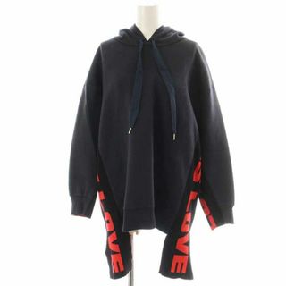 ステラマッカートニー(Stella McCartney)のステラマッカートニー 17年製 ALL IS LOVE HOODIE 38 紺(パーカー)