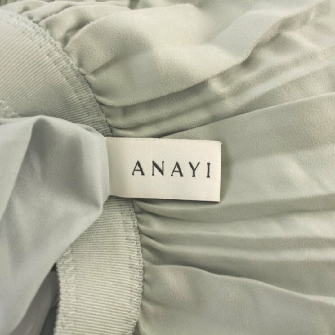 ANAYI(アナイ)のアナイ プリーツスカート フレア ギャザー マキシ ロング 36 S 水色 レディースのスカート(ロングスカート)の商品写真