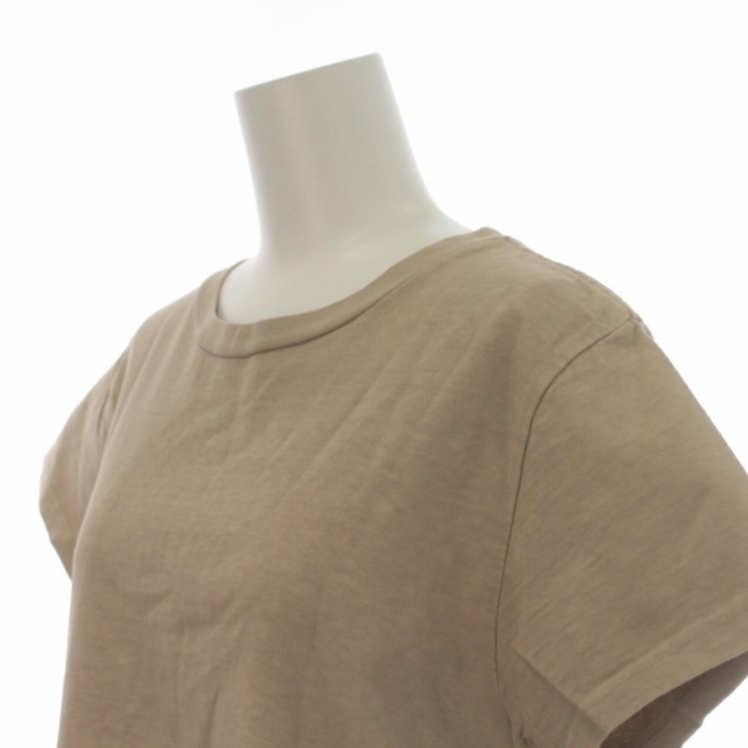 REMI RELIEF(レミレリーフ)のレミレリーフ Tシャツ カットソー 半袖 クルーネック コットン F ベージュ レディースのトップス(Tシャツ(半袖/袖なし))の商品写真