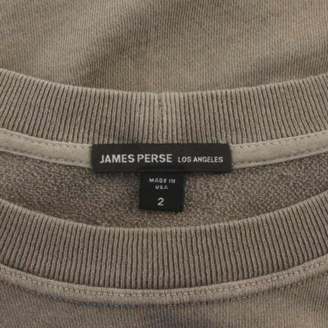 JAMES PERSE(ジェームスパース)のジェームスパース スウェット トレーナー プルオーバー 長袖 2 M グレー レディースのトップス(トレーナー/スウェット)の商品写真