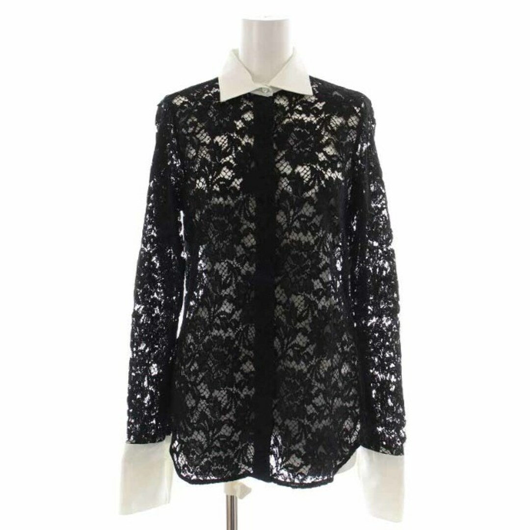 VALENTINO - ヴァレンティノ シャツ ブラウス 総レース 長袖 黒