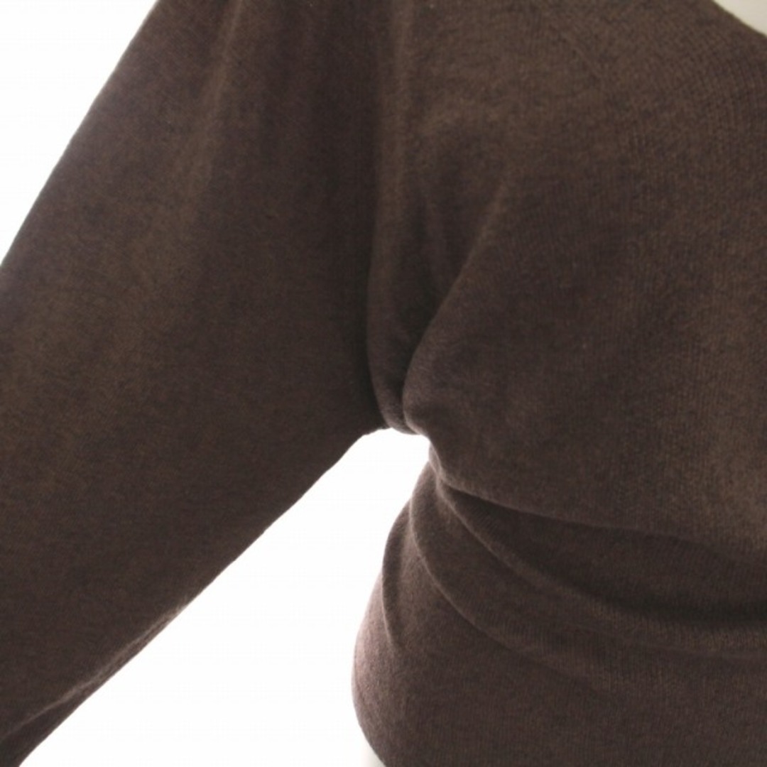 VICKY(ビッキー)のビッキー ニット セーター プルオーバー 長袖 薄手 Vネック 2 M 茶色 レディースのトップス(ニット/セーター)の商品写真