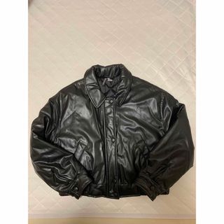 H&M - H&M【フェイクレザージャケット】M 試着新品