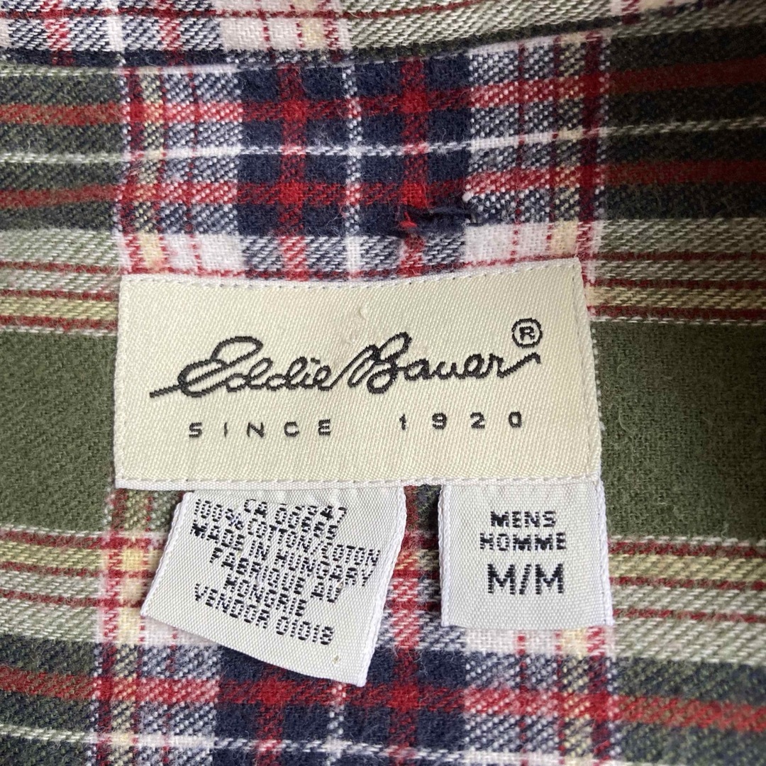 Eddie Bauer(エディーバウアー)のEddie Bauer エディーバウアー 90s 白タグ ネルシャツ チェック メンズのトップス(シャツ)の商品写真