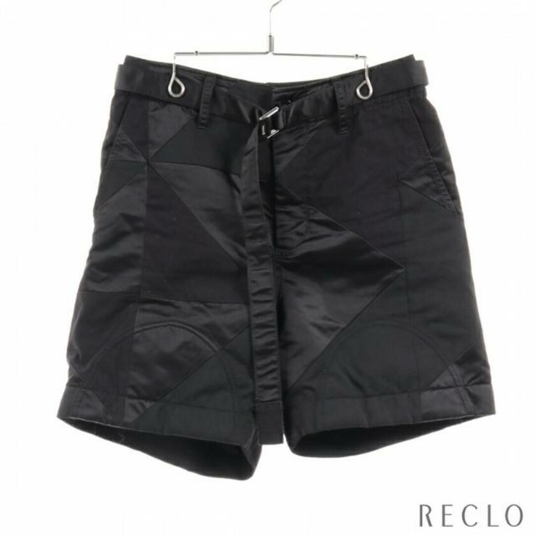 sacai(サカイ)のDocking Short Pants ドッキング ショート パンツ ブラック 切替 メンズのパンツ(ショートパンツ)の商品写真