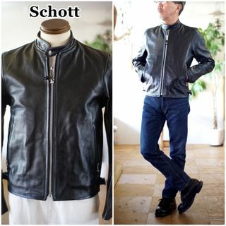 ショット(schott)のSchott ショットシングル ライダース レザージャケット 3950078 M(レザージャケット)