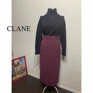 クラネ(CLANE)のクラネ　バックスリットタイトロングスカート(ロングスカート)