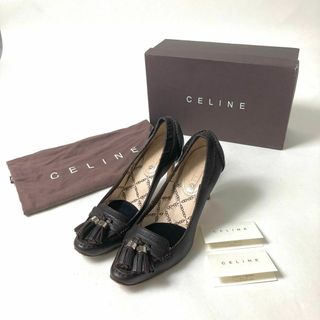 セリーヌ(celine)のCELINE タッセル レザー パンプス(ハイヒール/パンプス)