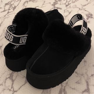 アグ(UGG)のUGG♡厚底♡ブラック♡未使用♡ムートン♡23cm♡アグ(ブーツ)