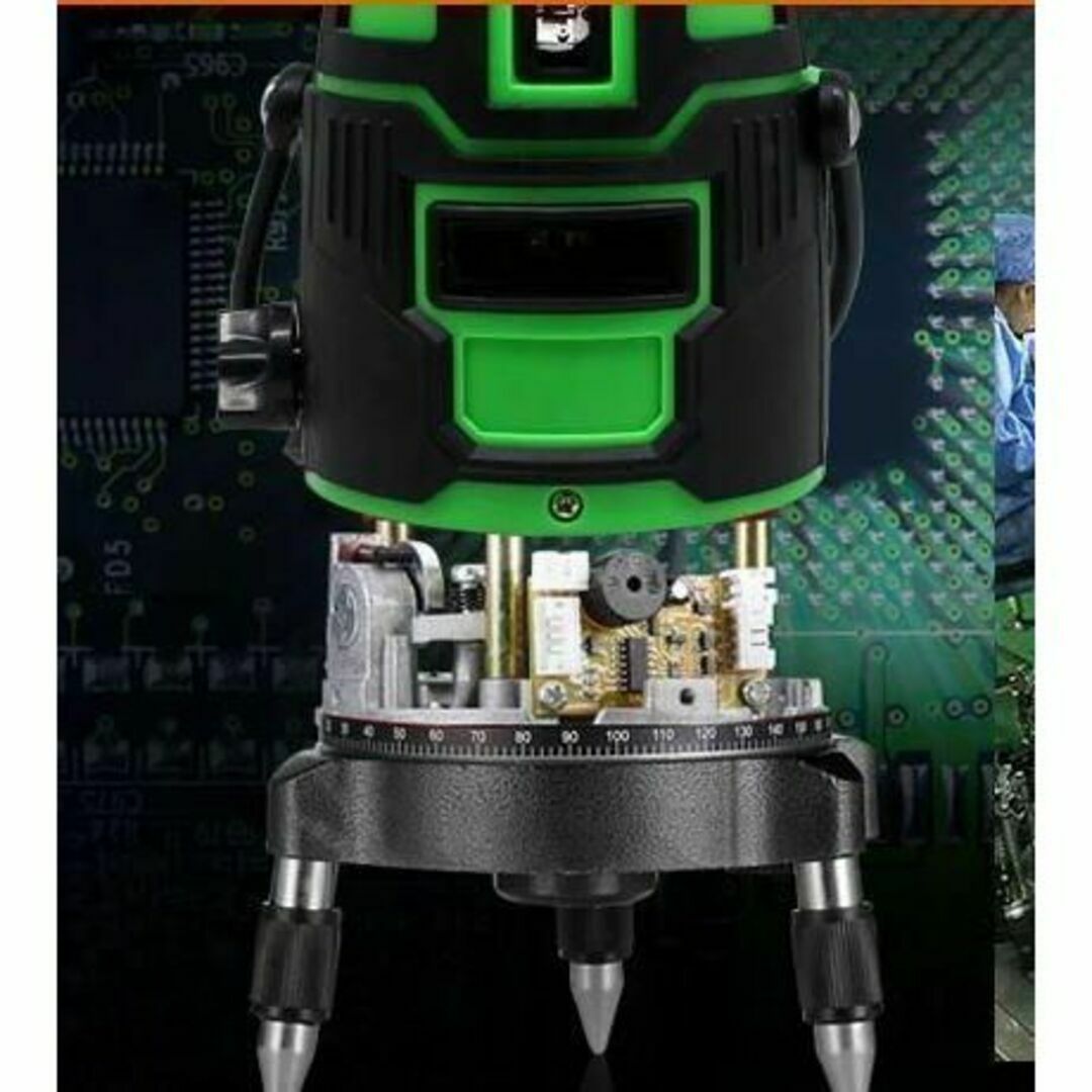 アダプタ + グリーンレーザー墨出器 5ライン カメラ三脚が墨出し三脚に アダプタ + グリーンレーザー墨出器 5ライン カメラ三脚が墨出し三脚に