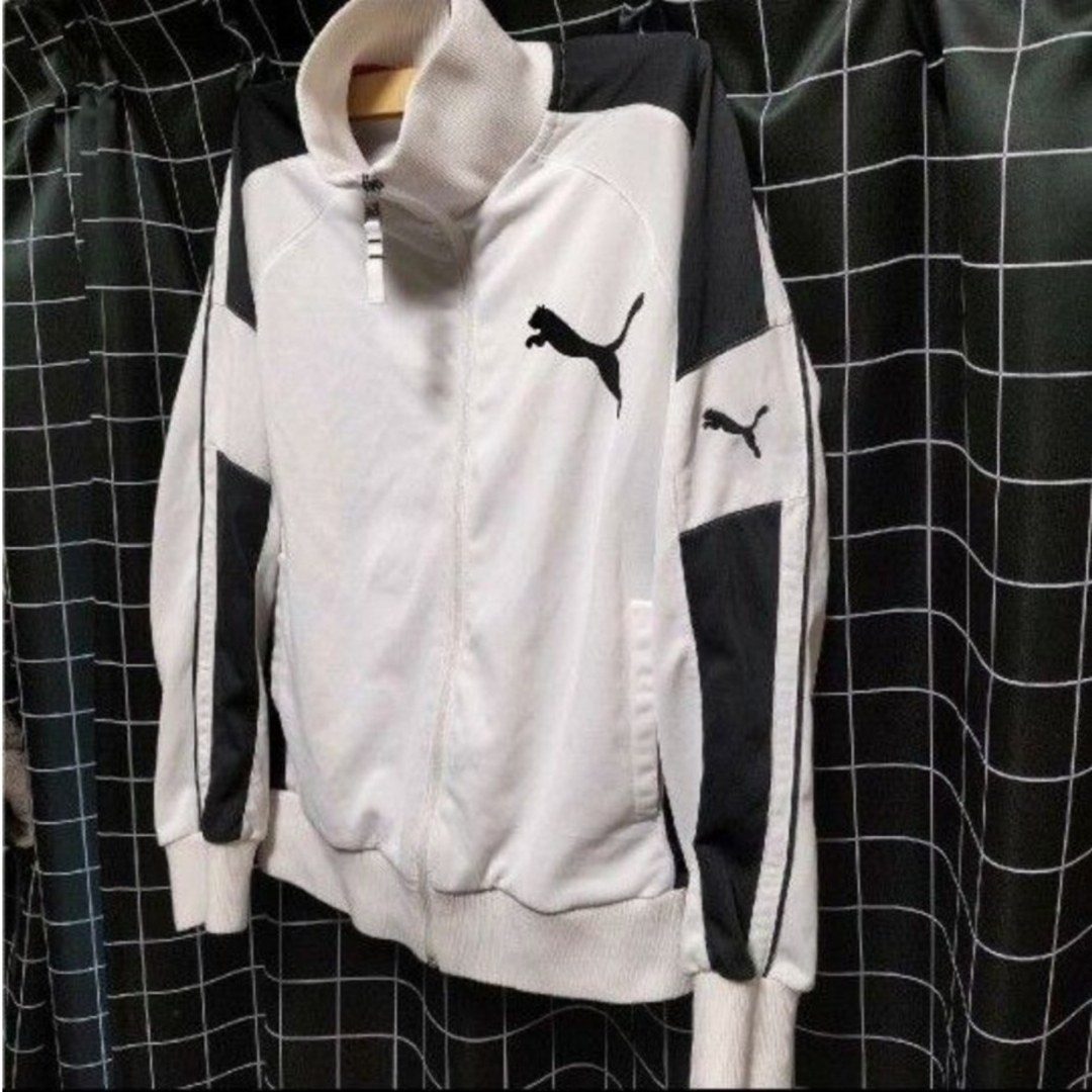 PUMA プーマ ジャージ ホワイトハイネック 90s トラックジャケットの ...