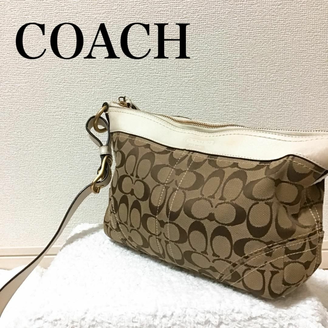 横37cm美品/COACH/ショルダーバッグ正規品