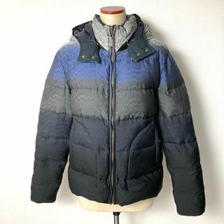 ミッソーニ(MISSONI)のMISSONI 総柄 グラデーション リバーシブルダウンジャケット(ダウンジャケット)