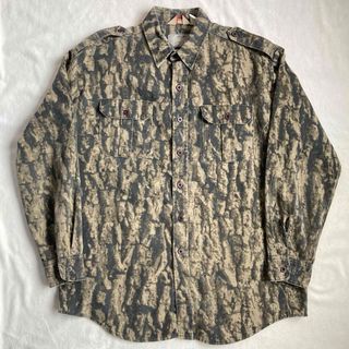 80s-90s CAMCO カムコ USA製 迷彩 カモフラ シャツ 総柄 XL