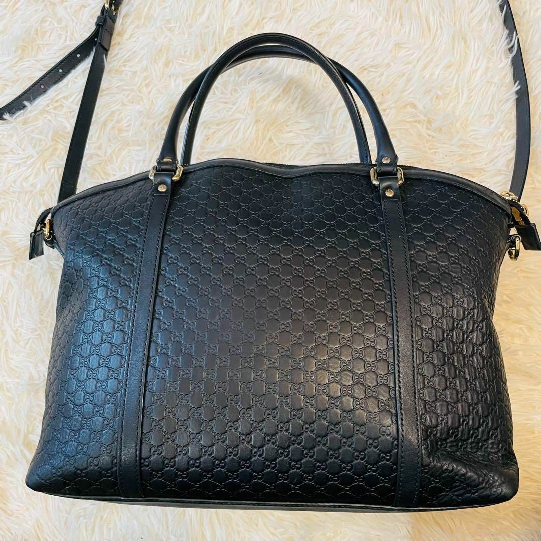 Gucci - 美品*GUCCI 2way ハンド ショルダーバッグ ggシマ レザー