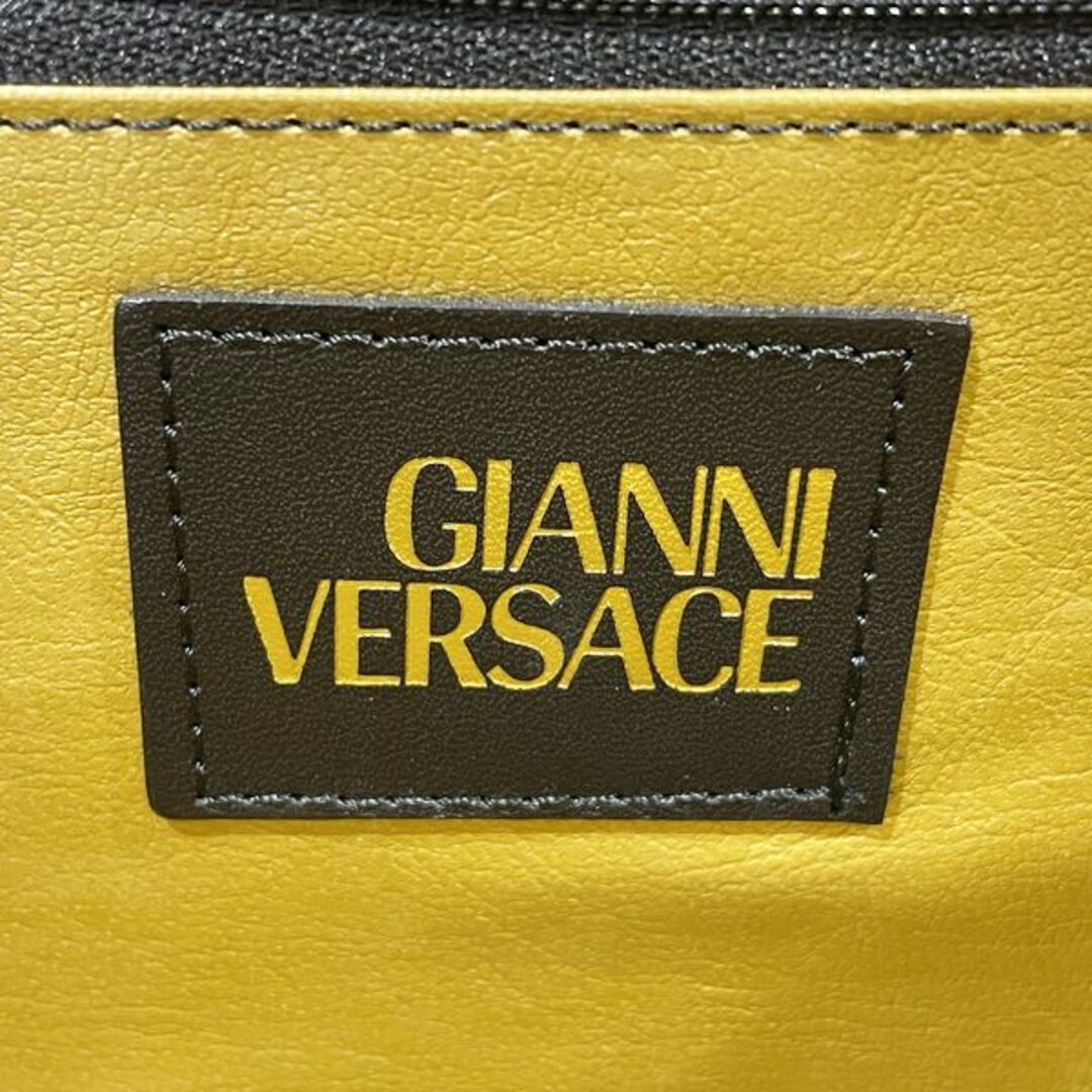 Gianni Versace(ジャンニヴェルサーチ)のGianni Versace サンバースト トップハンドル フラワープリント 2WAY ハンドバッグ PVC レザー レディースのバッグ(ハンドバッグ)の商品写真