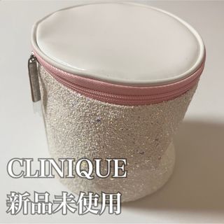 クリニーク(CLINIQUE)のCLINIQUE 新品未使用 ラメ ラウンドポーチ(ポーチ)