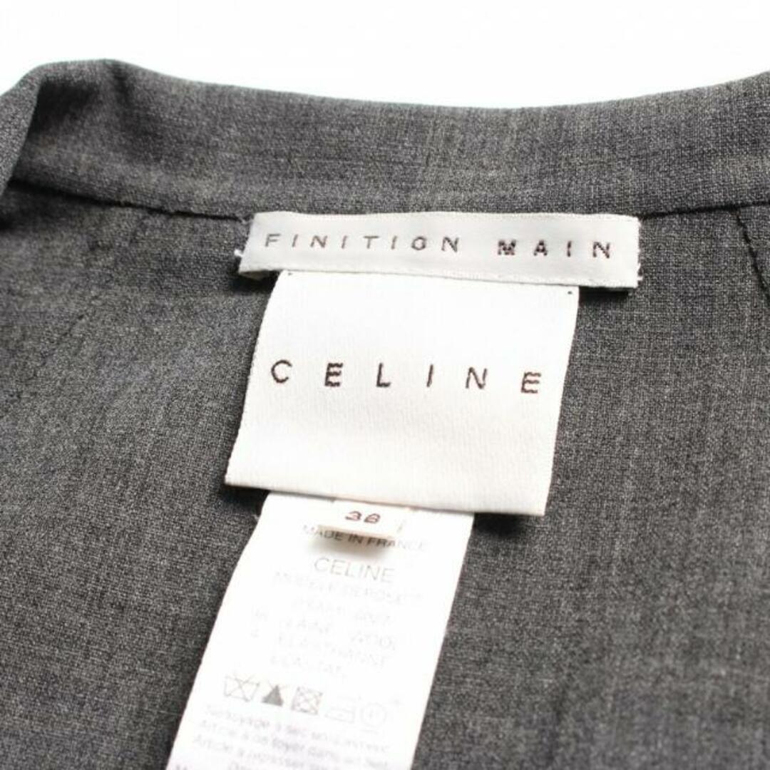 celine(セリーヌ)のfinition main セットアップ スーツ ウール グレー レディースのフォーマル/ドレス(スーツ)の商品写真