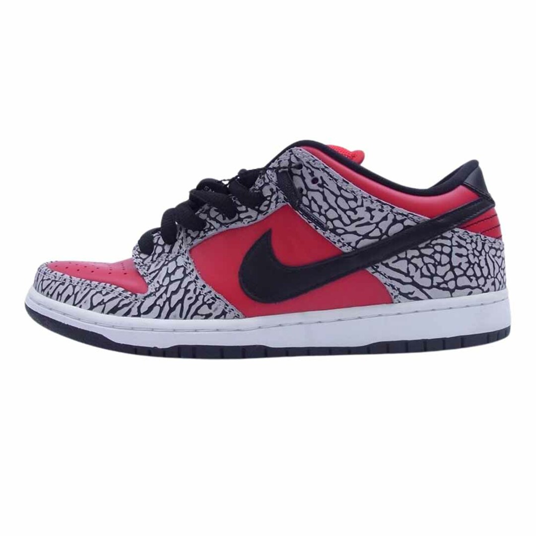 Supreme シュプリーム スニーカー 12SS 313170-600 × NIKE ナイキ SB Dunk Low Red Cement ダンク ロー レッド セメント スニーカー レッド系 27.5cm【美品】約295cm高さ