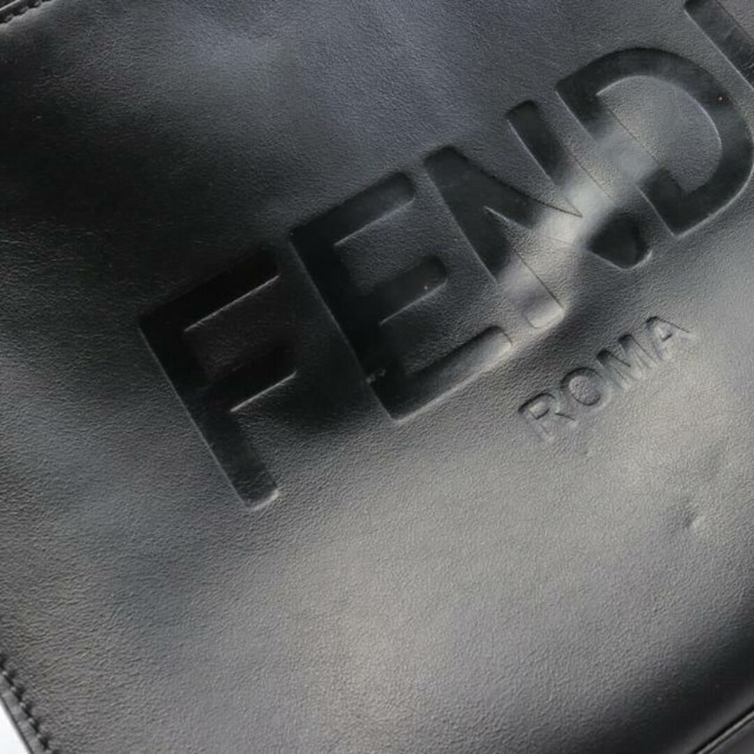 FENDI(フェンディ)のフラット スリム クラッチバッグ レザー ブラック レディースのバッグ(クラッチバッグ)の商品写真