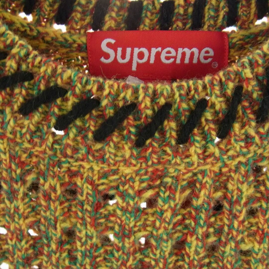 Supreme(シュプリーム)のSupreme シュプリーム ニット 23SS Quilt Stitch Sweater キルト ステッチ セーター ニット マルチカラー系 L【新古品】【未使用】【中古】 メンズのトップス(ニット/セーター)の商品写真